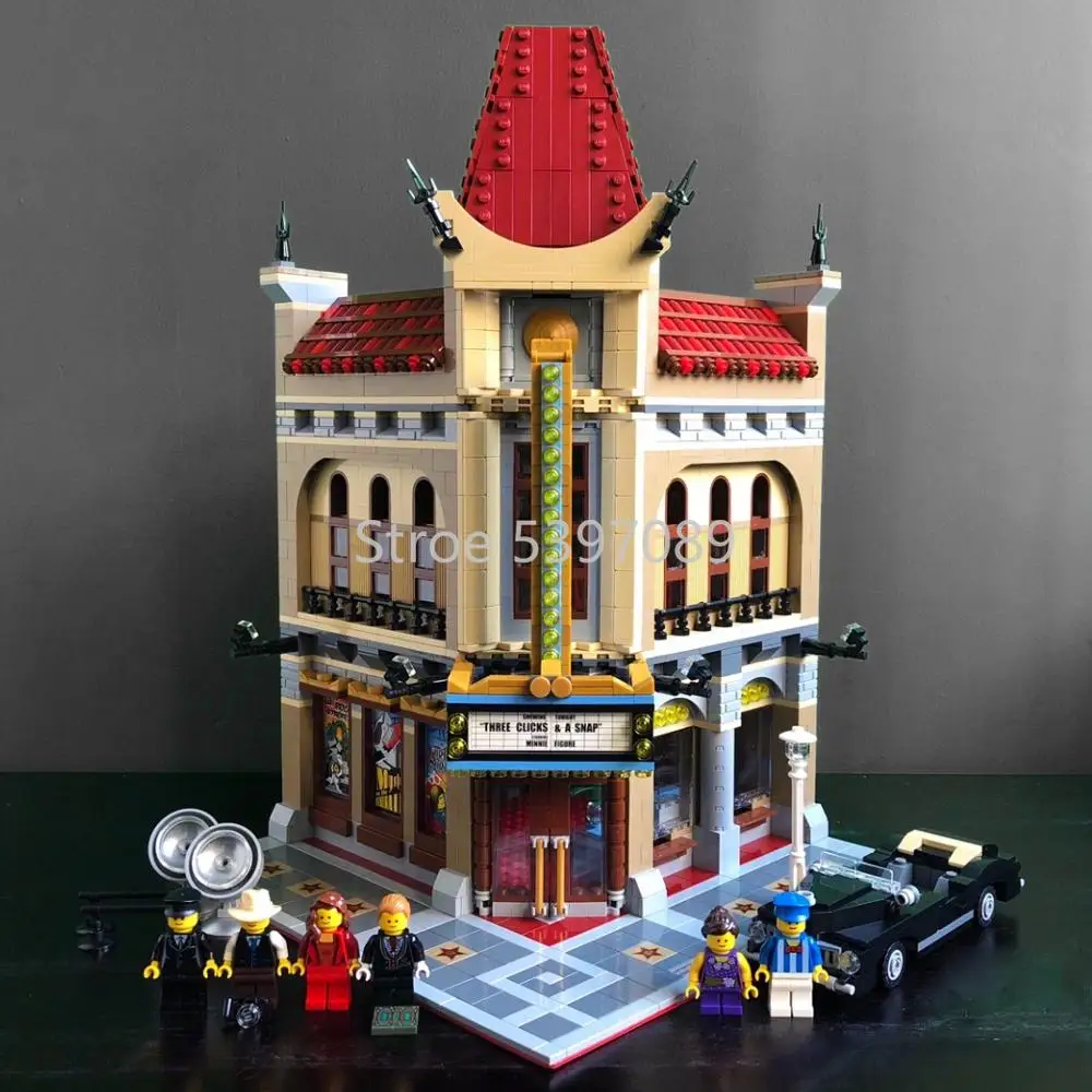В наличии 15006 совместимы с Legoinglys CREATOR Palace Cinema 10232 строительные блоки кирпичи