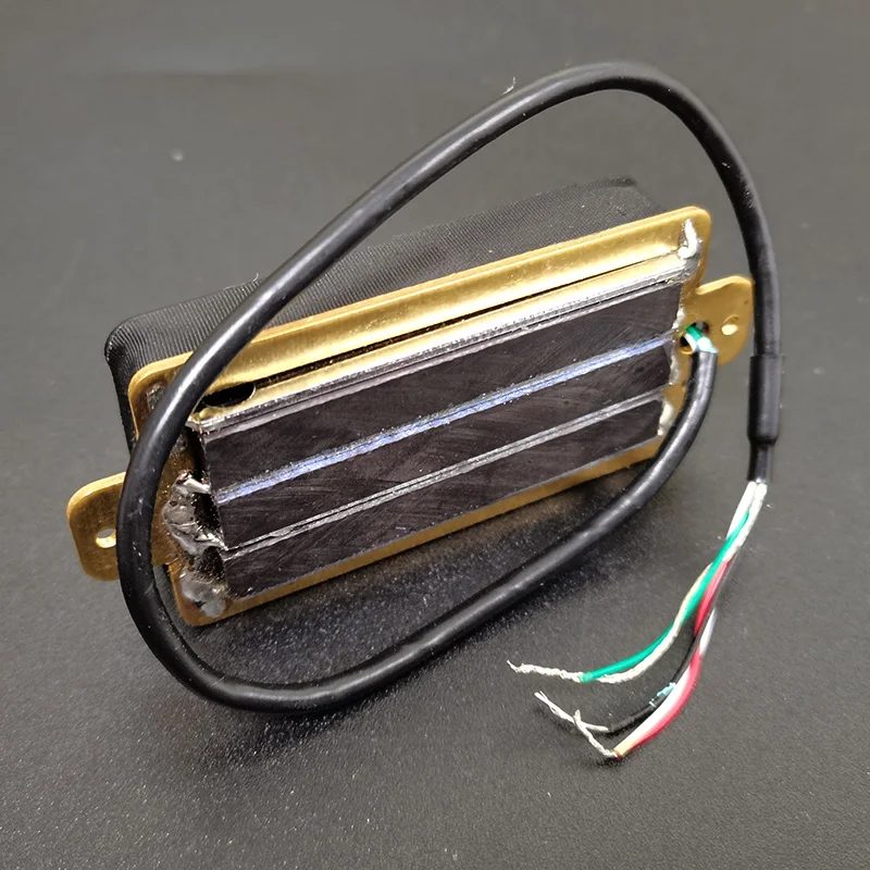 heißer schiene 2 dual klinge elektrische gitarre hohe ausgang track typ vier coil humbucker pickup schwarzweißelfenbein free global shippi