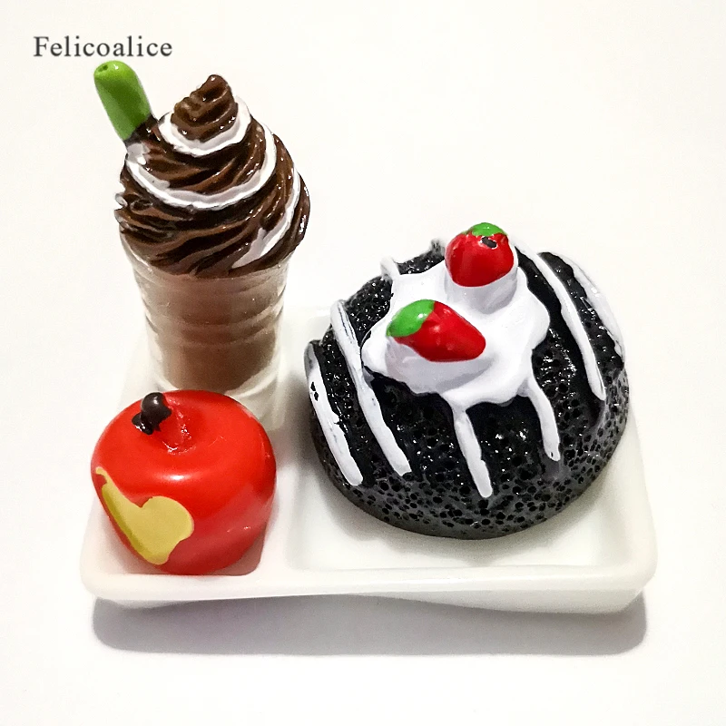 Миниатюрная модель еды украшения имитация торта мороженого реквизит для