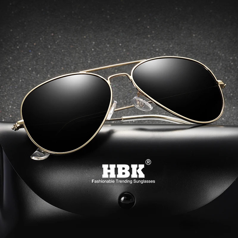 Солнцезащитные очки авиаторы HBK ультралегкие поляризационные для вождения