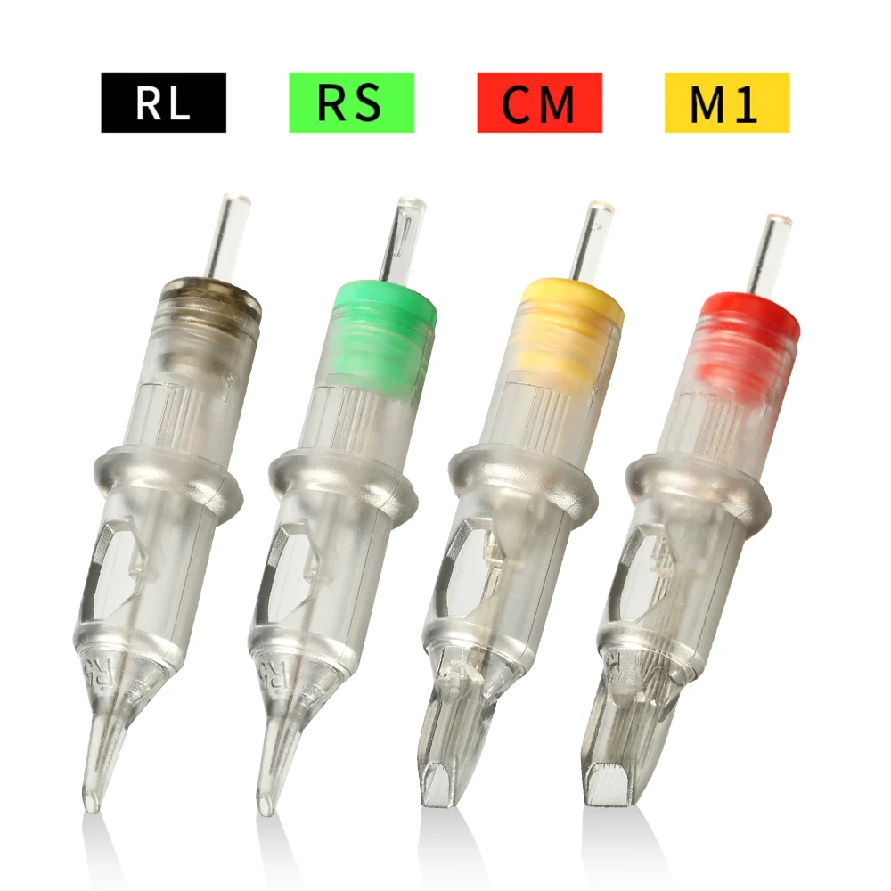 

Tattoo Cartridge Needle RL RS RM M1 3 5 7 9 11 13 Disposable Sterilize Safety Eyebrow Lip Makeup Needles For Tattoo Machine Pen