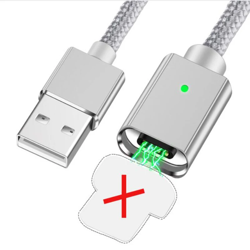 Only Cable Магнитный usb-кабель для iPhone, быстрый зарядный кабель зарядного устройства микро-usb type-C для samsung, кабели для мобильных телефонов - Тип штекера: Only Cable