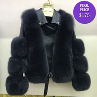real fox fur coat women real fur coat natur fox fur biker jacket overcoat fur jackets for women fur coat women raccoon jacket