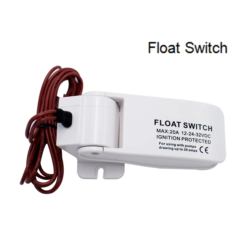 Стиль 1100GPH 750GPH 500GPH 350GPH 12/24VDC Трюмный насос с высоким потоком погружной используется в саду Гидроплан двигатель дома солнечный - Напряжение: Float Switch