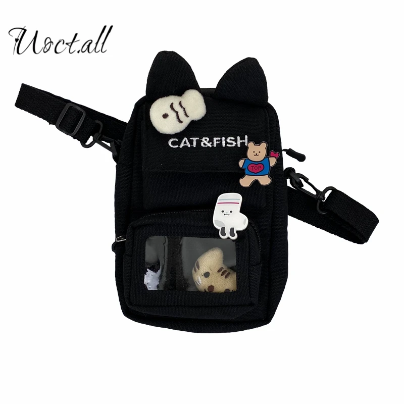 

2020 New Cute Bag Cute Girl Cartoon Japanese Student Harajuku Canvas Bag Korean Wild Ins Hong Kong Style Crossbody Bag