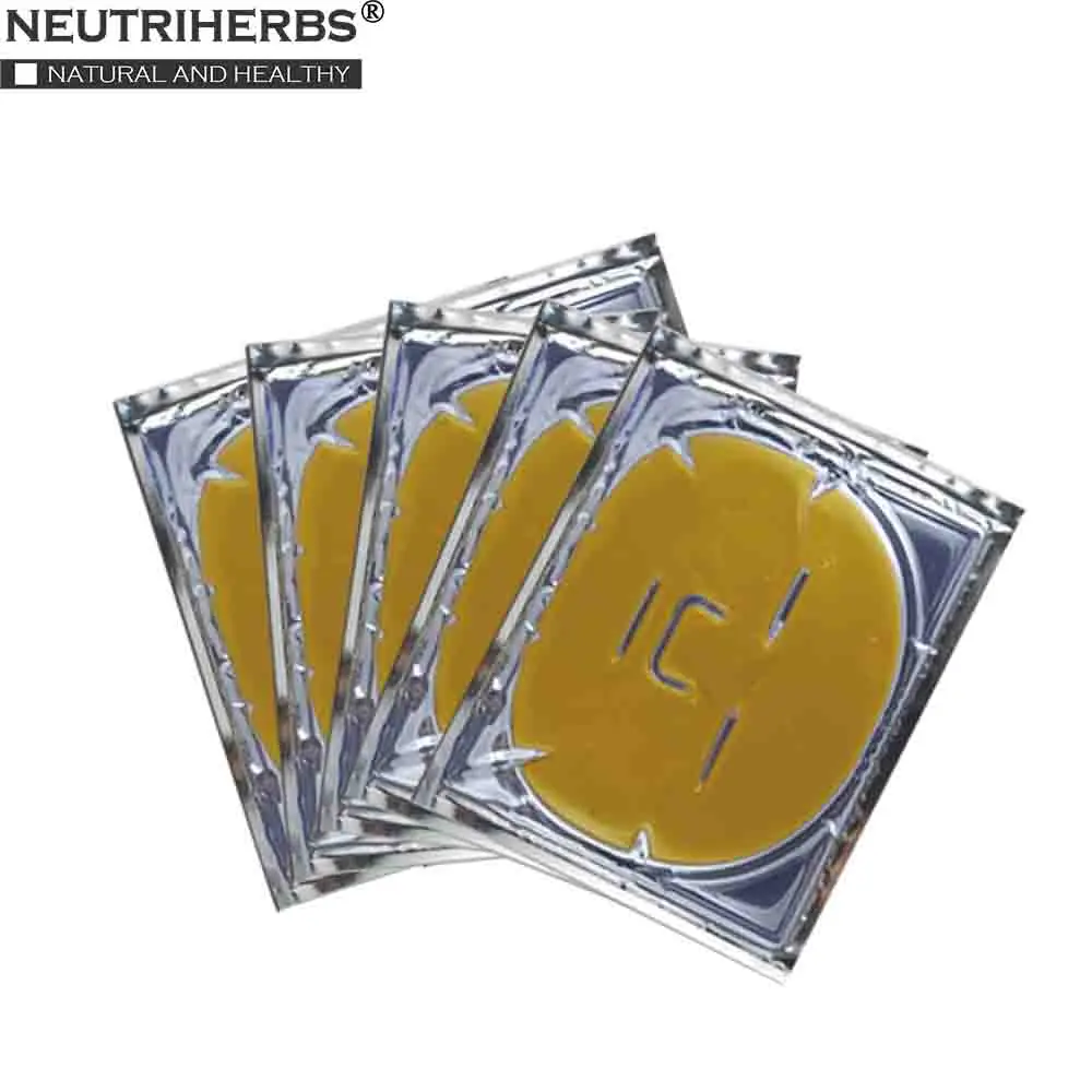 NEUTRIHERBS 5 шт./компл. 24k Золотая маска для лица с украшением в виде кристаллов Коллаген увлажняющая маска для лица крем для лица против морщин и Антивозрастная маска для лица