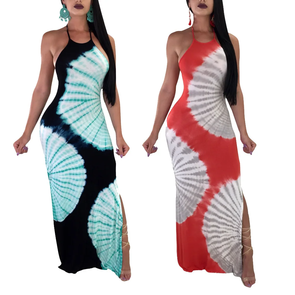 2019 классическое печатное сексуальное длинное платье на бретельках женское |