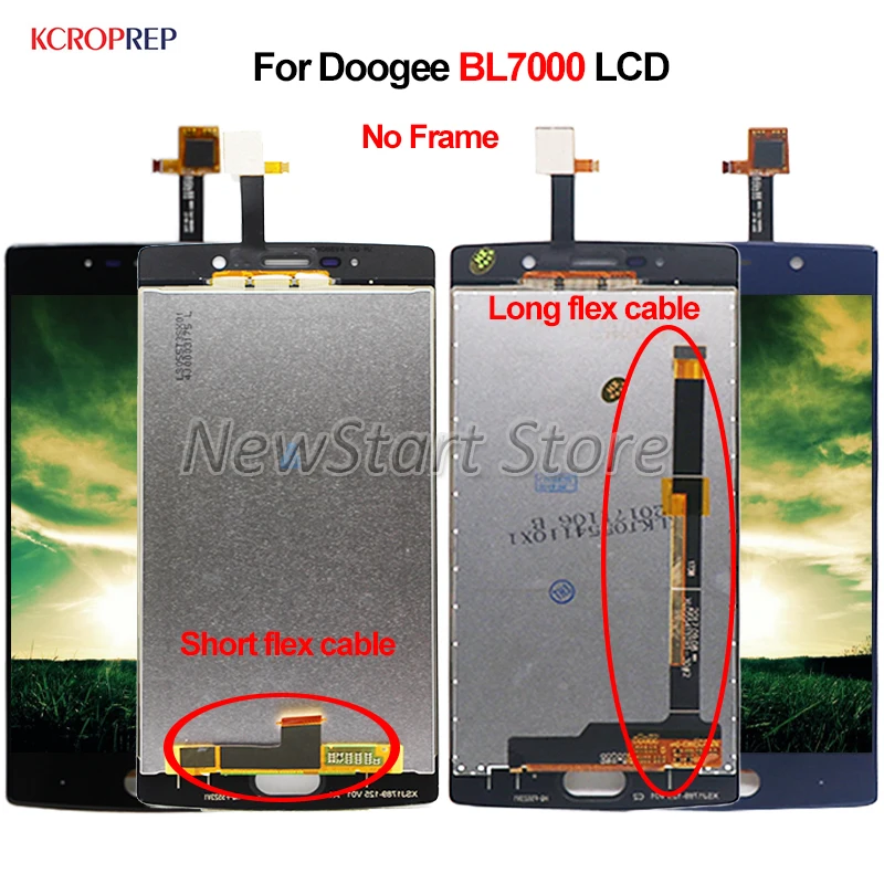 5 дюйма для ЖК-дисплея Doogee BL7000 детали замены аксессуаров 100% Протестировано |
