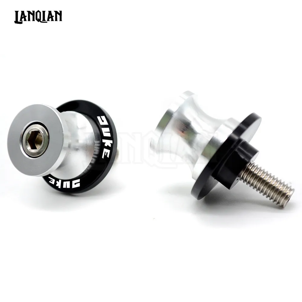 Silver 10MM DUKE Для KTM Duke125 Duke200 Duke390 Duke 690 990 1290 Duke RC250 мотоциклетные маятниковые Катушки слайдер стенд винты CNC Duke аксессуары - Цвет: Silver 10MM DUKE