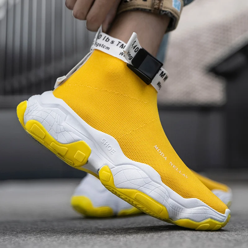 Мужские кроссовки мужские носки дышащая Спортивная обувь для улицы сетчатые