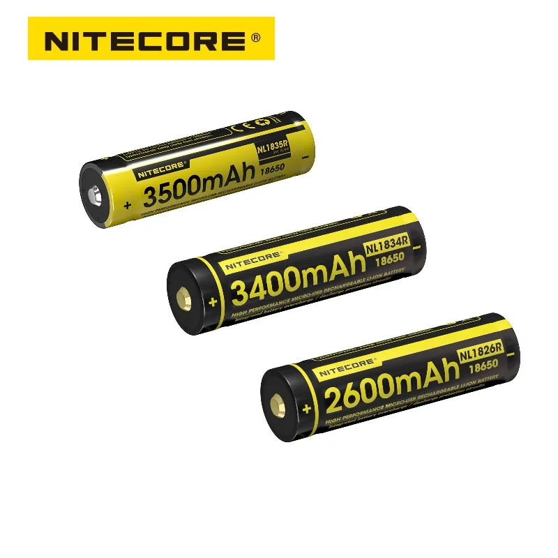 Аккумуляторная батарея NITECORE NL1835R NL1834R NL1826R 3 6 В 18650 высокопроизводительный литий