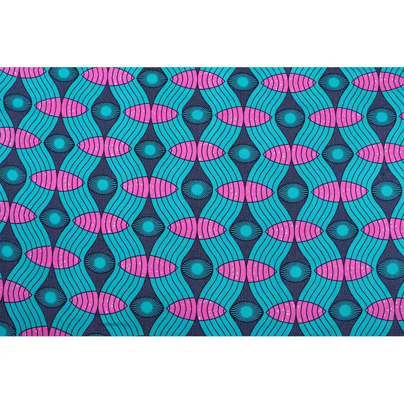 Ткань для шитья сделай сам из вощеной зеленой и розовой ткани с круглым принтом