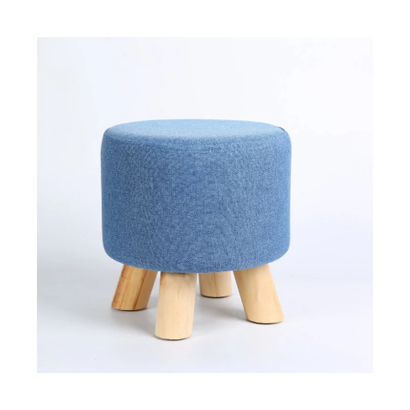 Домашний креативный маленький стул для ног красивые низкие ножки деревянный