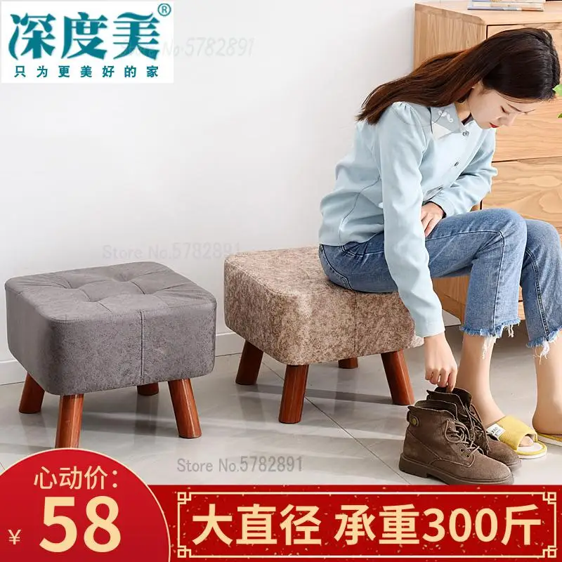 Табурет большого диаметра из массива дерева в европейском и американском стиле