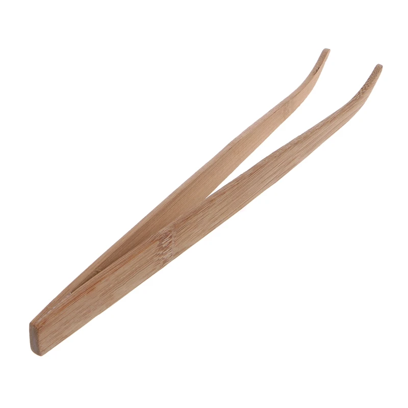 

Angled Reptile Feeding Tongs Tweezers 28cm Bamboo Eco-Friendly Feeding Tool New