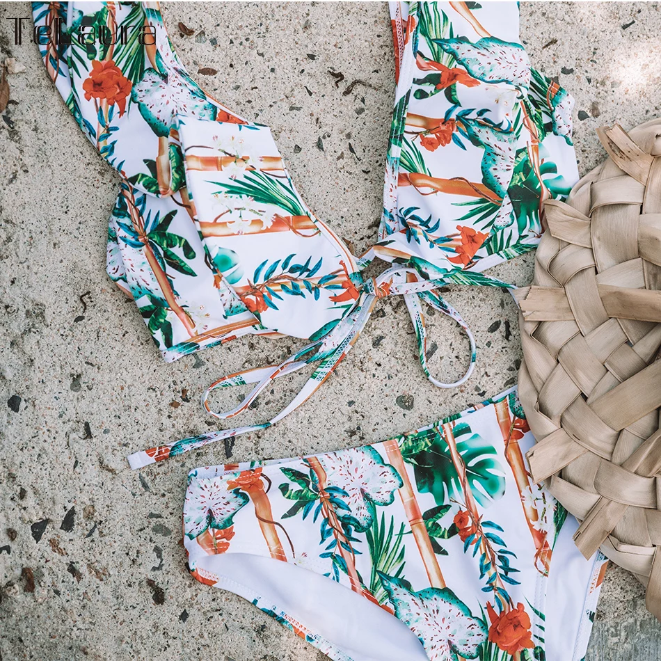 Пикантные Высокая талия купальный костюм бикини Для женщин купальник пуш ап 2020 с