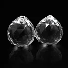 Стеклянная призма прозрачного цвета 10 шт.лот 30 мм, детали, Хрустальный фэн-шуй шар, Хрустальный граненый шар для освещениясвадьбыдекора окон