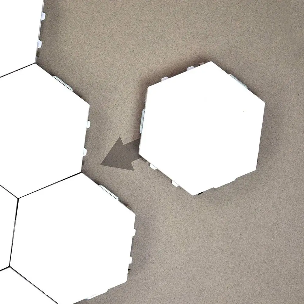 Квантовая лампа светодиодный ночник луна сотовая Ночная настенный светильник