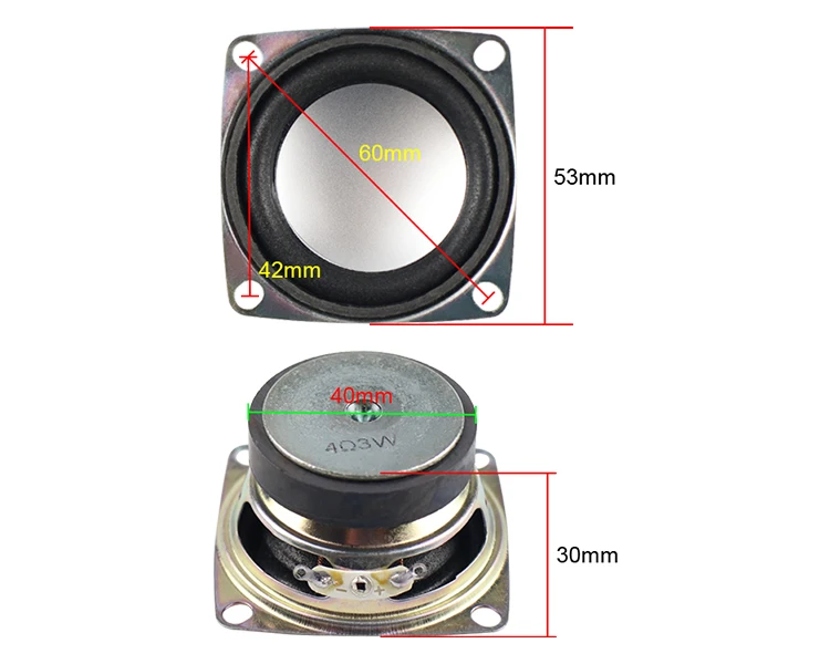 GHXAMP 2 дюймов 4ohm 3 Вт полный спектр динамик Bluetooth динамик мини настольный домашний компьютер колонки усилитель части DIY 1 пара