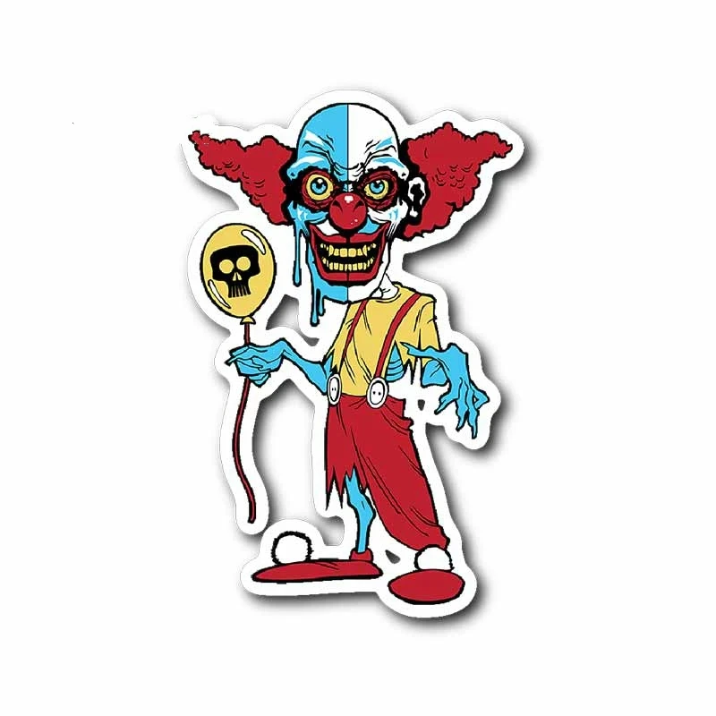 

W-0550 Personality Bad Clown Modeling Popular Car Stickers PVC Fashion Auto Laptop Decorative Sunscreen Waterproof Quality Decal