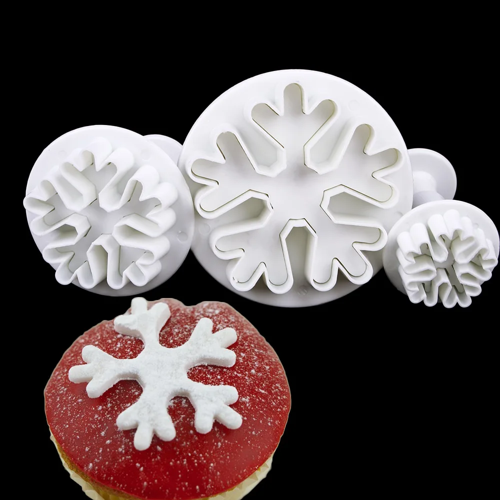 3 шт. форма в форме снежинки для украшения торта | Дом и сад