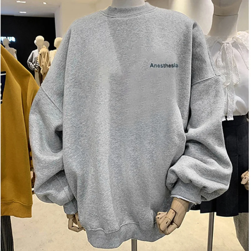 

Женский свитшот с длинным рукавом и круглым вырезом