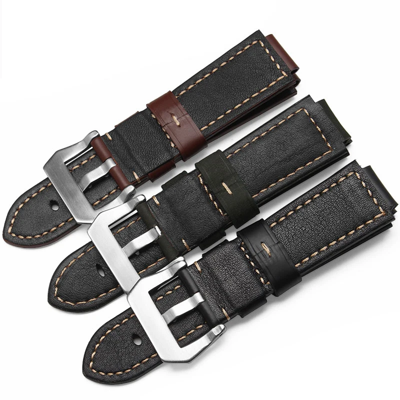Качественный ремешок из натуральной кожи для мужчин Timex T49859 | T2N720 | T2p141 | T2n722 | 723 | 738 | 739 ремешок с ремешком из нержавеющей стали