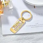 Брелок с именем на заказ VishowCo, персонализированный брелок из нержавеющей стали с буквами, уникальный для женщин, ювелирные изделия, подарки