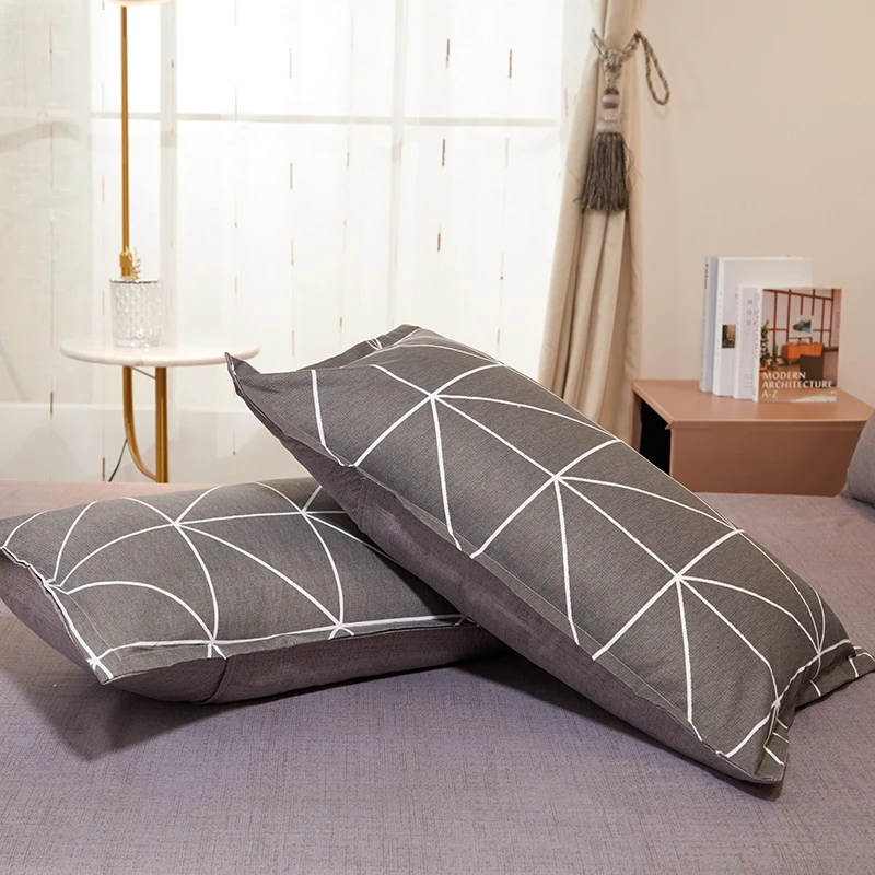 

Reactive Printing Bedclothes 3 / 4pcs Geometric Bed Flat Sheet Pillowcase & Duvet Cover Set Single/Double Size