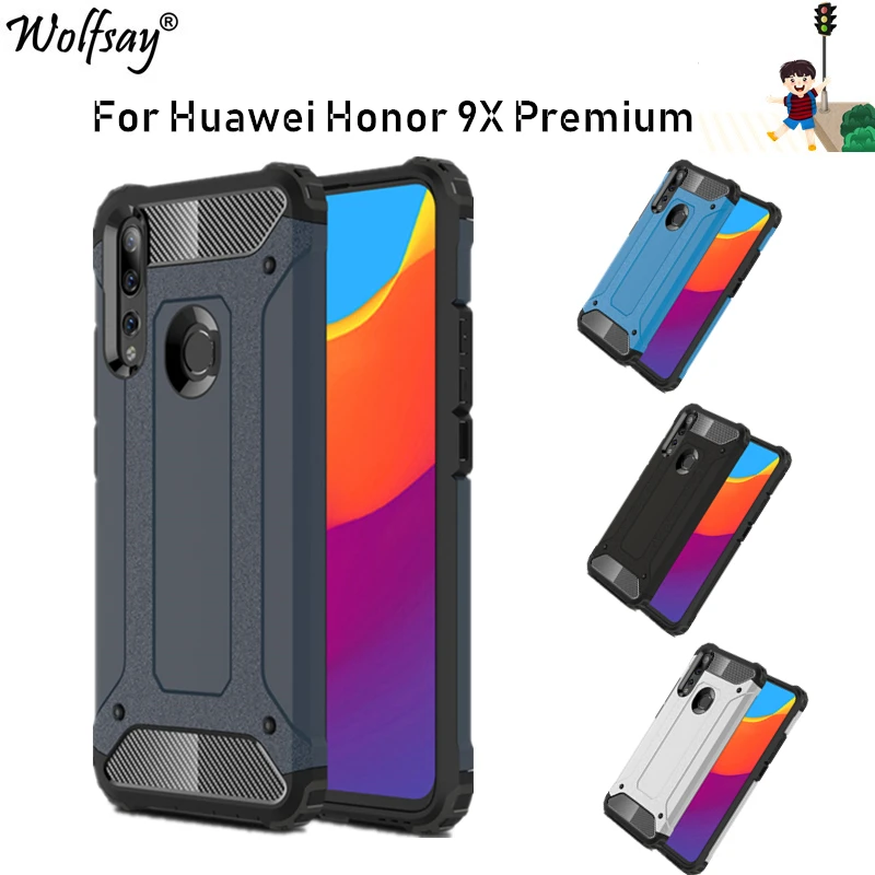 

For Phone Case Huawei Honor 9X Premium Case Honor 9X Premium TPU+PC Shockproof Hybrid Armor Full Cover For Honor 9X Premium Case