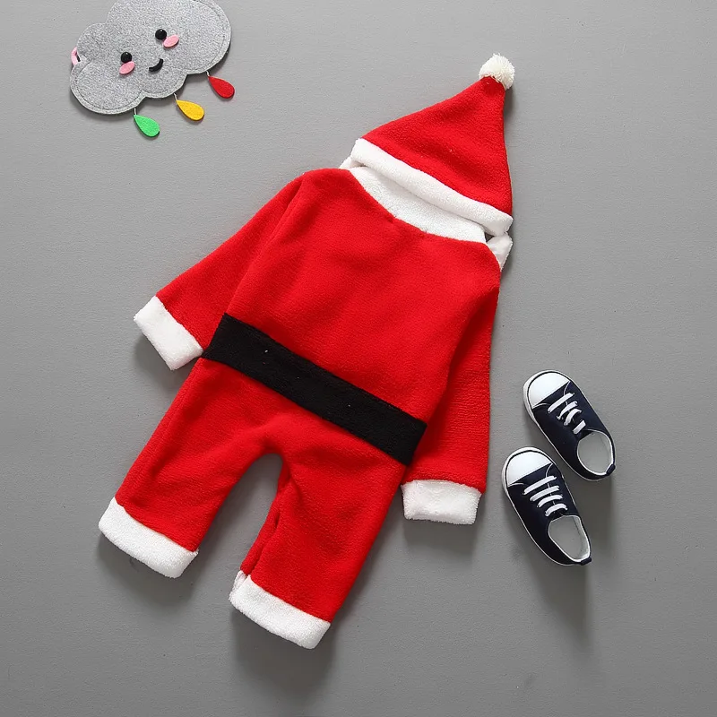 Новинка зимние рождественские комбинезоны для малышей праздничный костюм