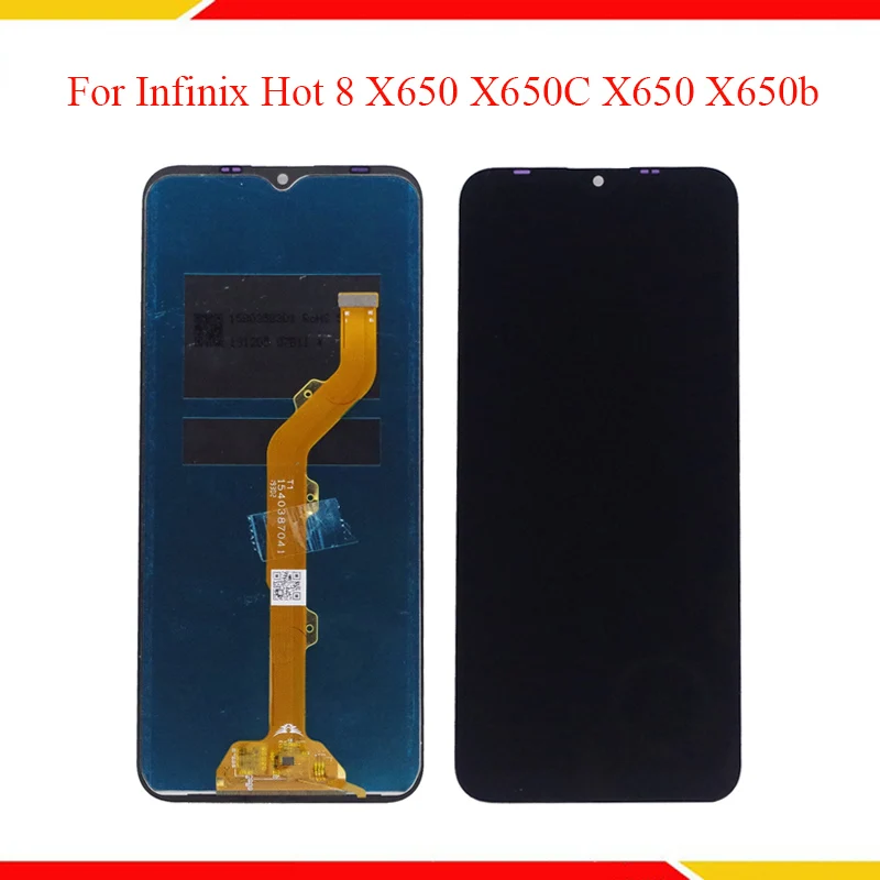 6 52 ''ЖК-дисплей для Infinix Hot8 X650 ЖК-дисплей с кодирующий преобразователь