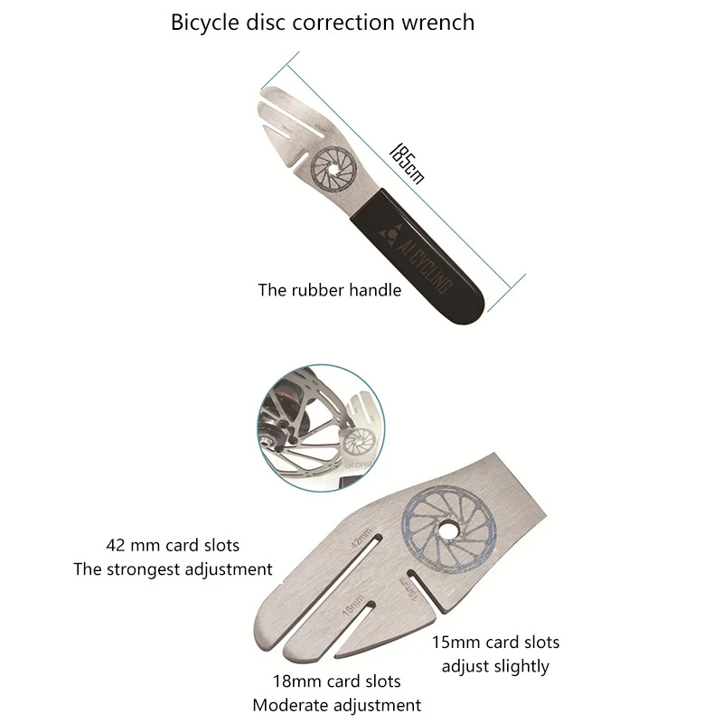 

AI CYCLING Bicycle Repair Wrench Bike Rotor Truing Fork Wrench Bike Maintenance Tool Bicycle Disc Brake Wrench