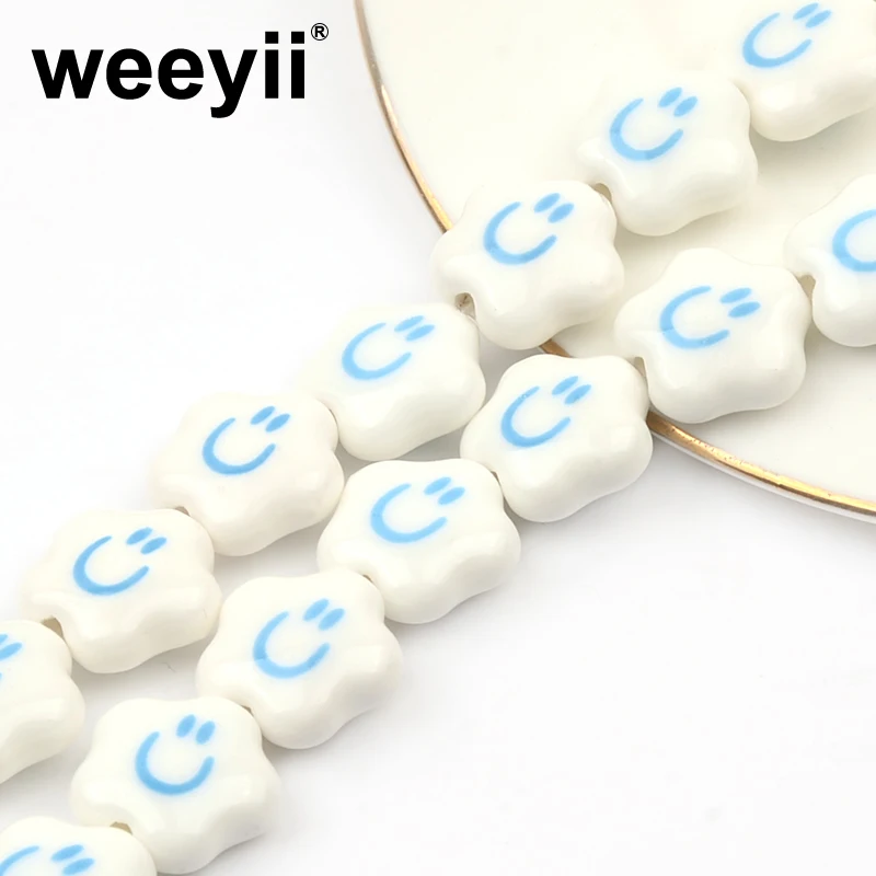 

Керамические бусины в форме пятиконечной звезды, 15 мм