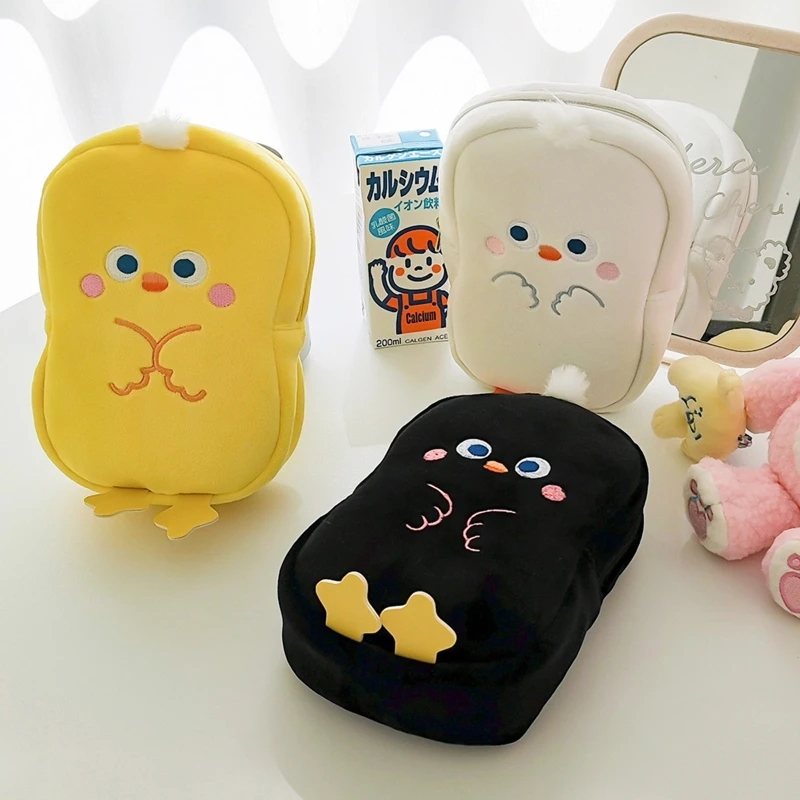 

Cartoon Pencil Case Pen Bag Student Stationery Organizer Cosmetic Makeup Storage Tool