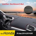 Для Honda Fit Jazz 2014-2019 GK5 кожаная противоскользящая гнущаяся обувь коврик панельная крышка приборной защиты ковровых покрытий аксессуары
