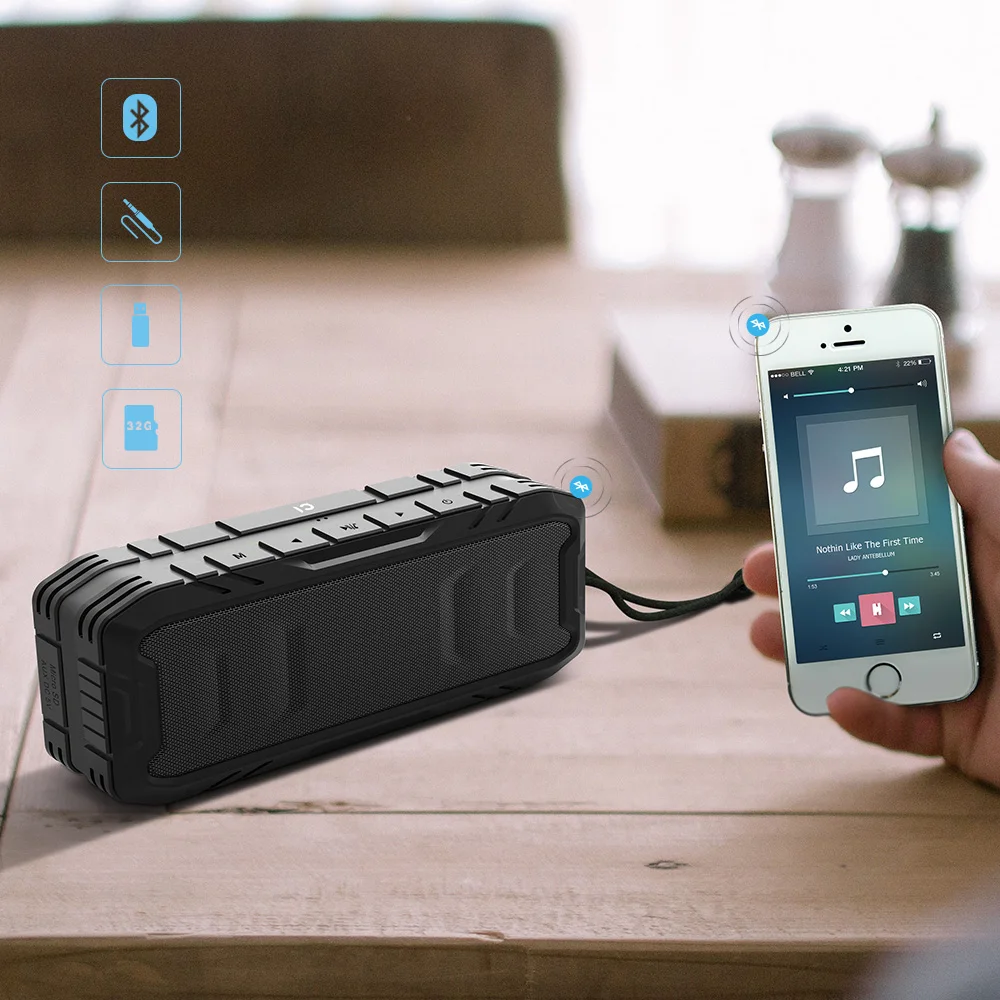 Высококачественная Bluetooth колонка Портативная Беспроводная Громкая компьютерная