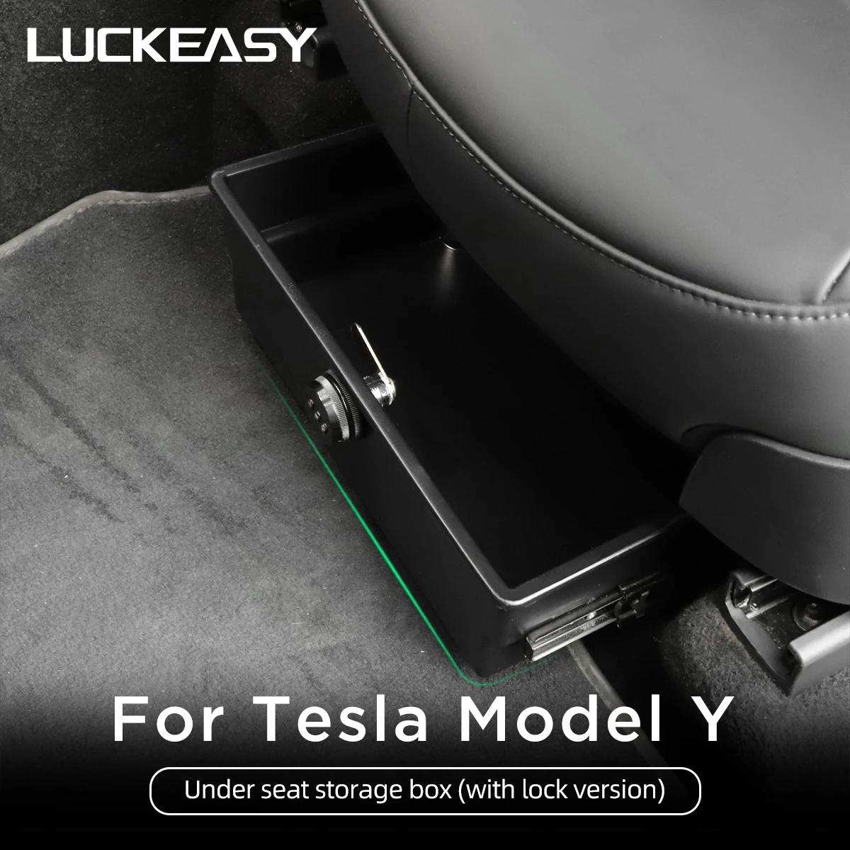 Для Tesla модель Y под сиденьем коробка для хранения большой емкости Органайзер