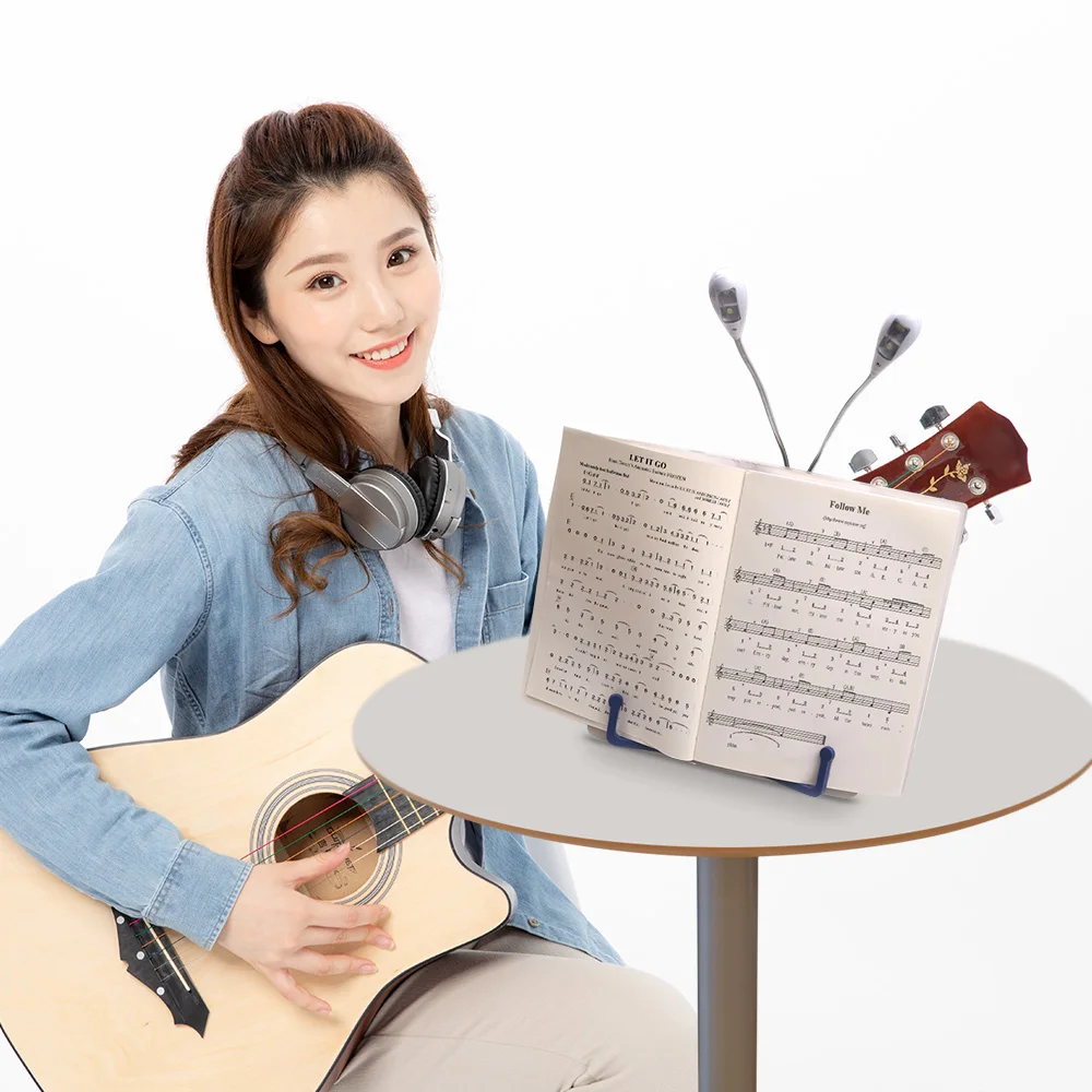 Складная музыкальная лист держатель для чтения книг подставка документа отдыха