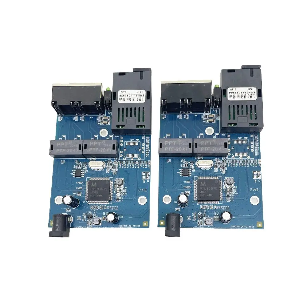 Оптоволоконный преобразователь медиа Ethernet-трансивер 1G2E 1 25G 1000M CCTV FTTH HDMI видео с