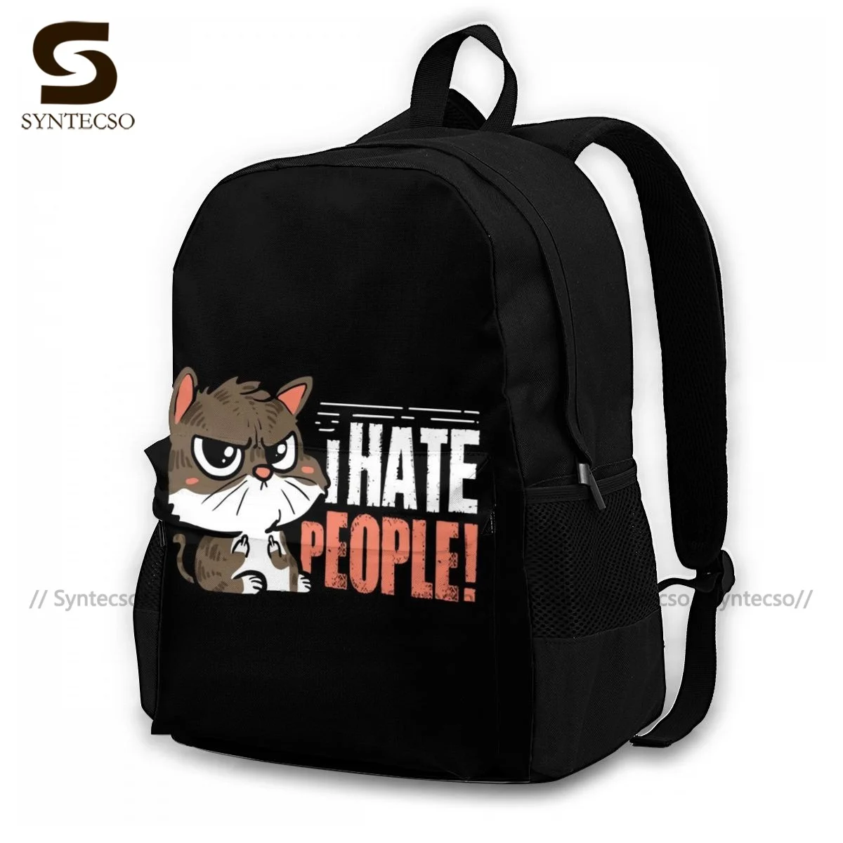 

Рюкзаки I Hate People из полиэстера, рюкзак для фитнеса, большие красивые сумки