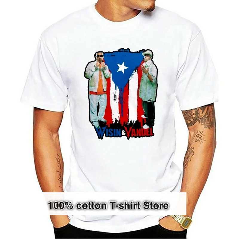 

Wisin Yandel - Puerto Rico Portrait T-Shirt - 2X-Large - Black