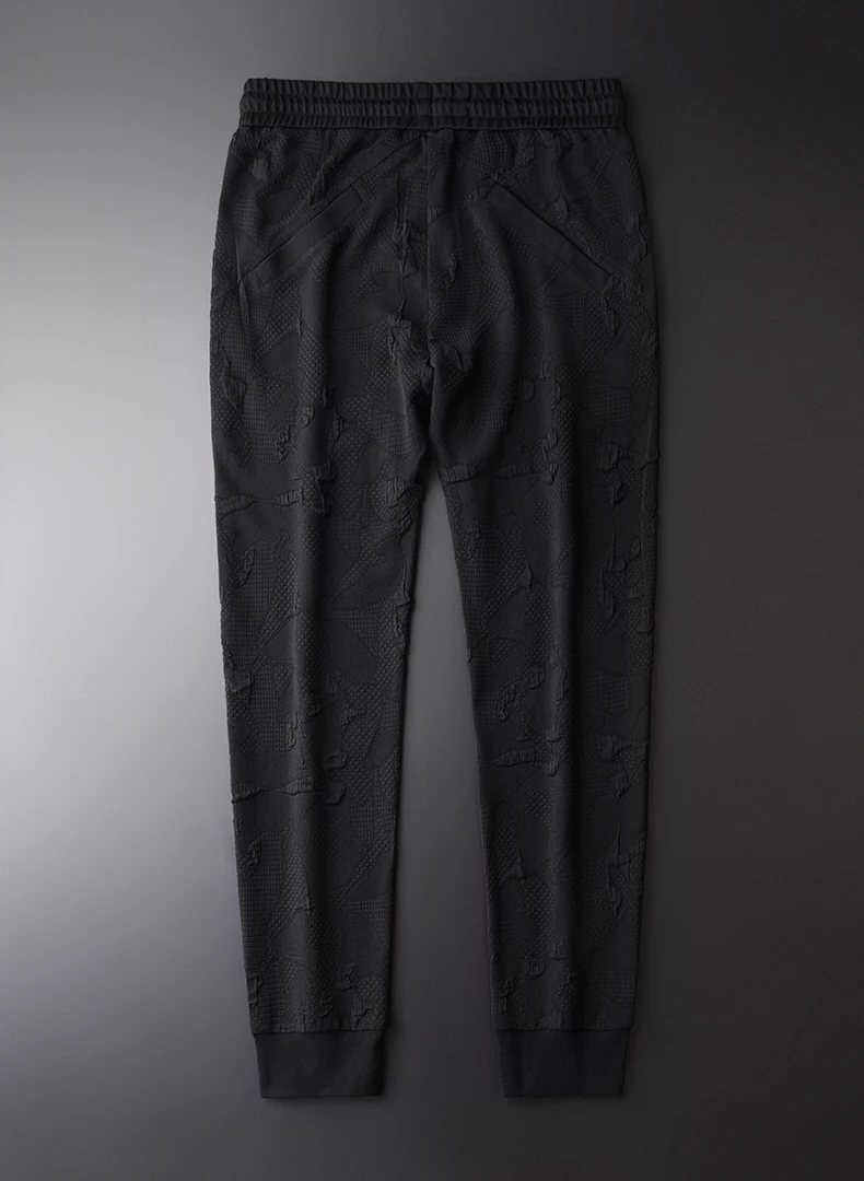 

Summer Mens Sets (T-SHIRTS+PANTS) Plus Size 4XL Yarn Dyed Ventilate Short Sleeve Mans Sets Summer Male Sets With Pants