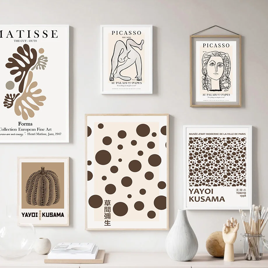 

Matisse Yayoi Kusama Pumpkin Abstract Nordic Posters And Prints Wall Art Canvas Painting Wall Pictures For Surrealism Room Decor