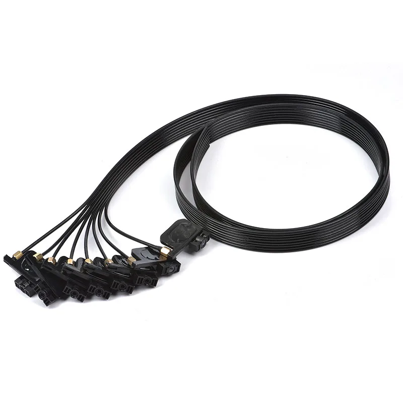 8 цветов трубка для УФ чернил садовый шланг трубы линии с фильтром Квадратный