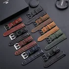Ремешок из натуральной кожи для наручных часов, браслет со стальной пряжкой, аксессуары для часов, 20 мм 22 мм 24 мм 26 мм, 2022
