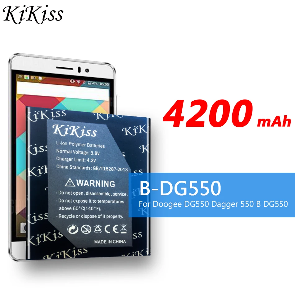 4200 мАч аккумулятор большой мощности Для Doogee DG550 Dagger 550 B B-DG550 + код отслеживания |