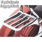 Хромированная задняя багажная стойка для Мотоциклов Harley Sportster XL 04-17 Dyna 06-17 Softail 84-05 FLST FLSTC LSTSC