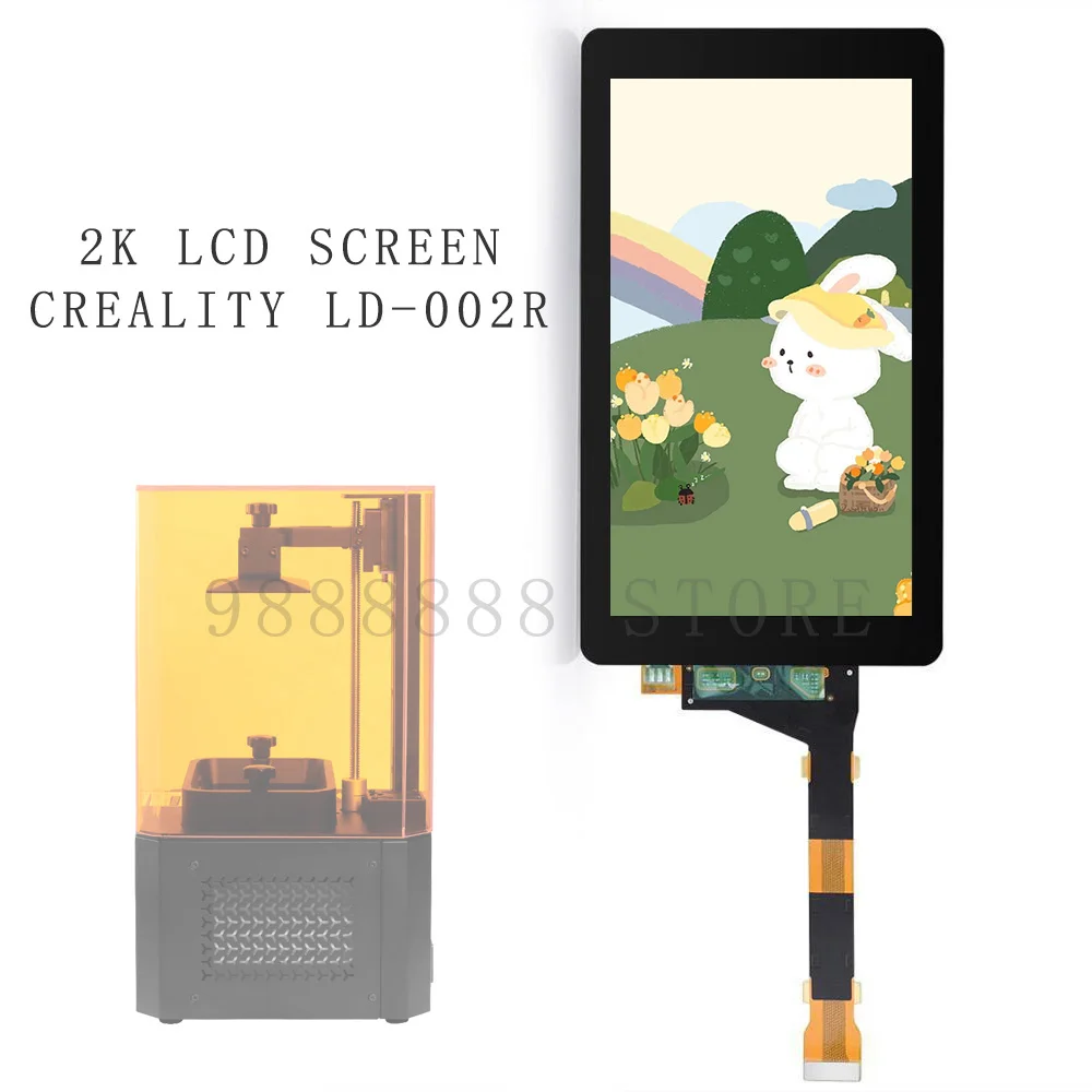 5.5inch LCD Screen 2K For CREALITY LD-002R LD002R LS055R1SX04 3D Printer Display Screen Module 2560*1440 Resolution