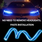 Автомобильные светодиодные ходовые огни, потоковая головсветильник, световая полоса, световая полоса, сигнал для Mazda Speed 2 3 5 6, Protege CX3 CX5 CX-7 MX-5 Axela Atenza 323